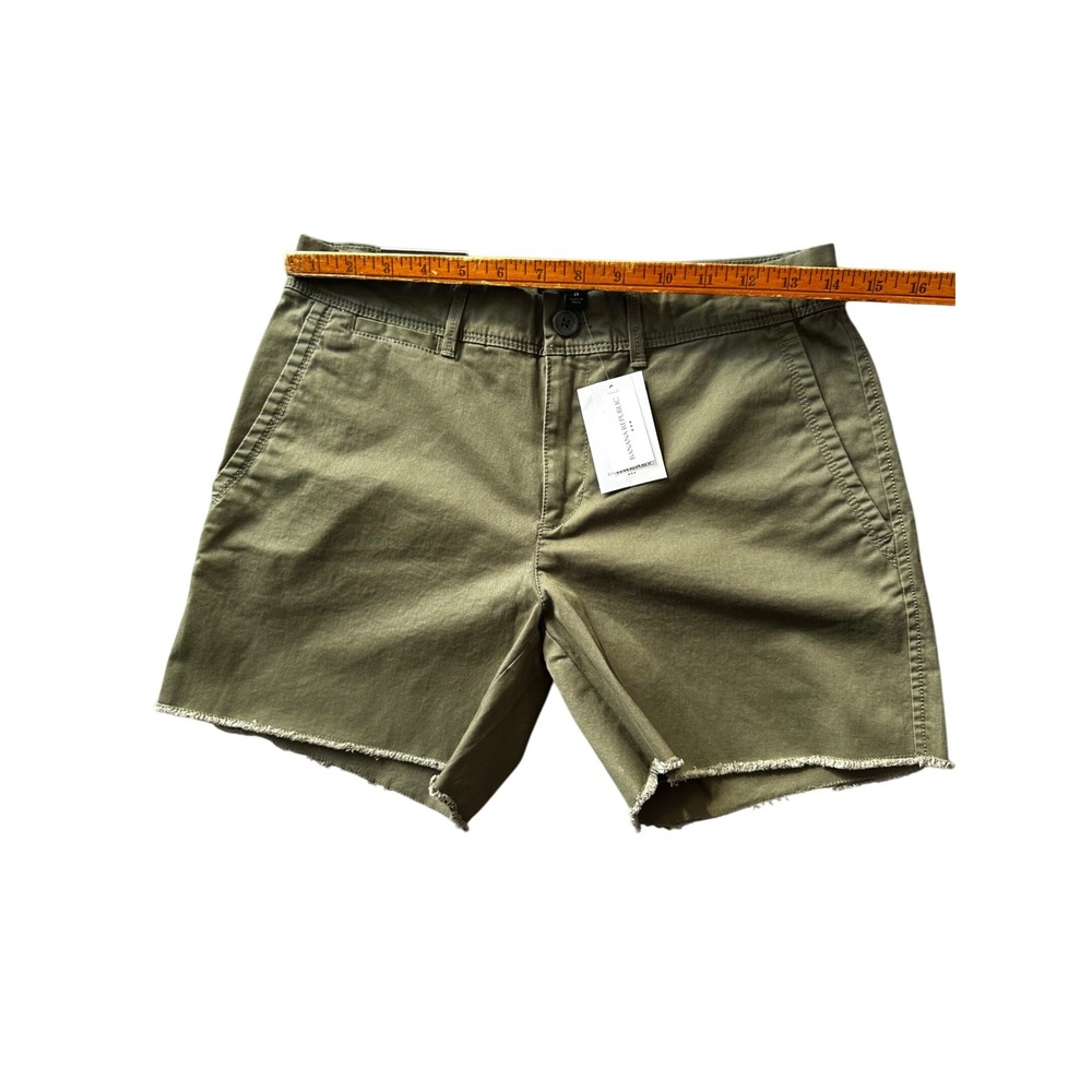 Banana Republic Womens Olive Green Cutoff Shorts NWT Size 0 - Picture 7 of 8